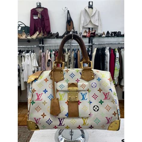 louis vuitton bauletto bianco logo colorati|Monogram di Louis Vuitton da donna .